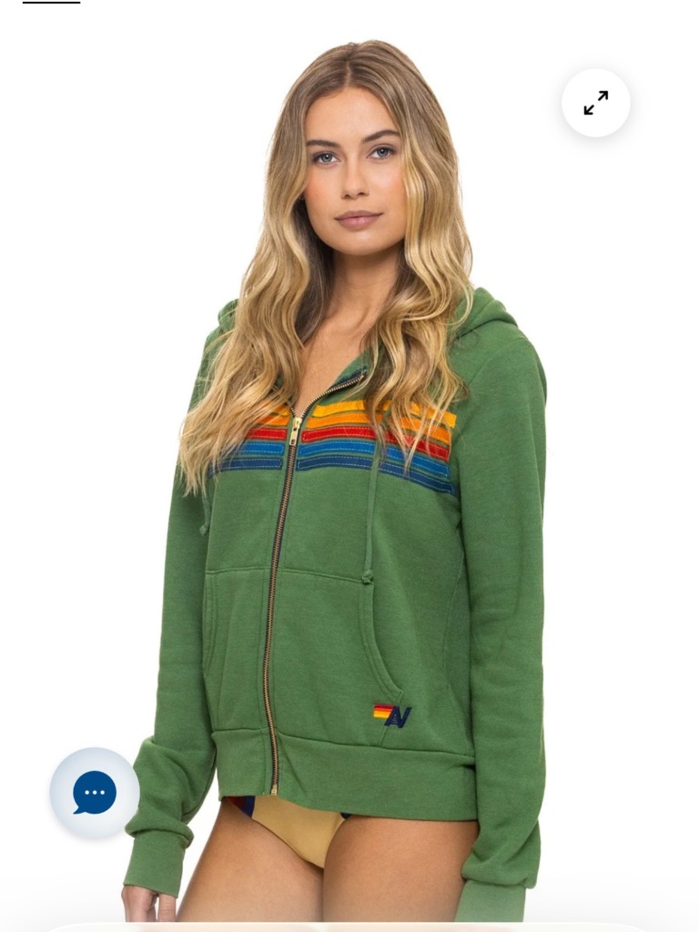 Aviator Nation Unisex Hoodie- XS

NWOT - 5 strip in PALM